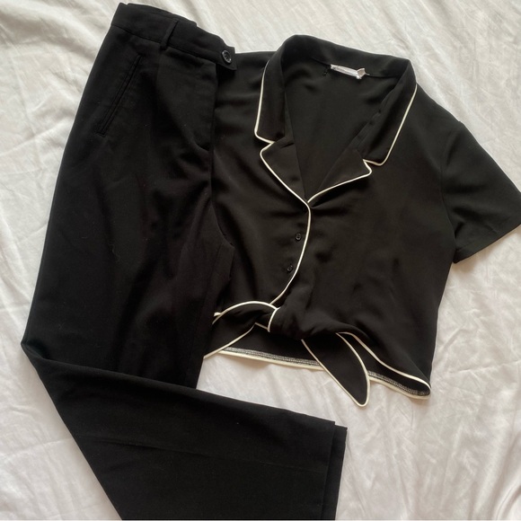 3 for $20 โจ Lush chiffon boxy tie top - Picture 7 of 7